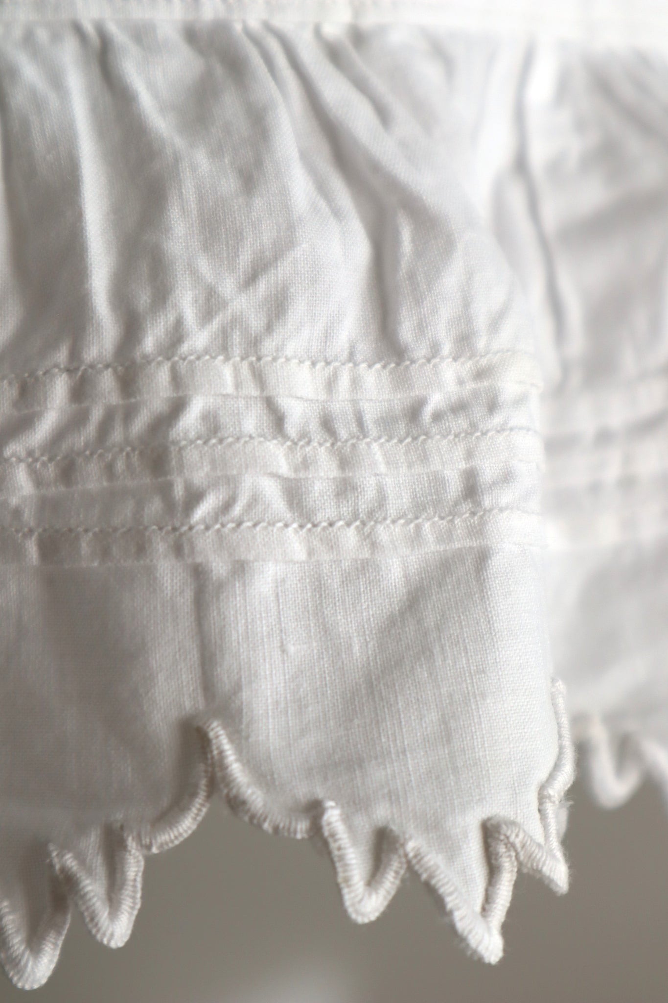1900s–1910s French Drawers with Scallop Lace