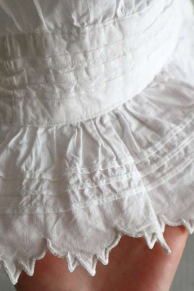 1900s–1910s French Drawers with Scallop Lace