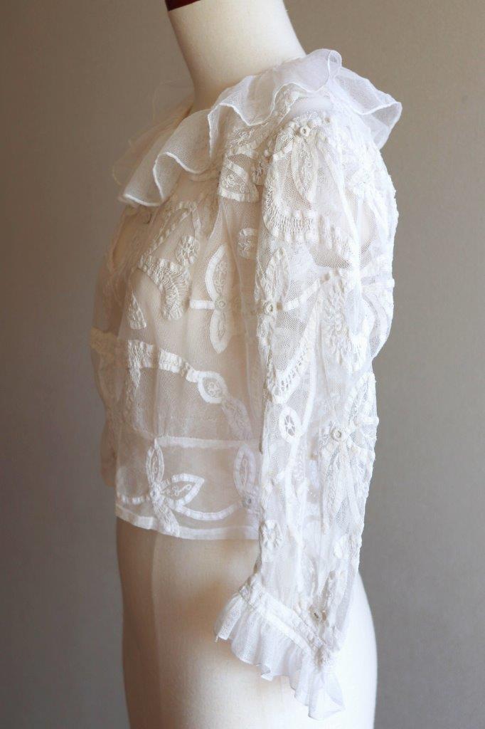 1900s Tape Lace Tulle Blouse