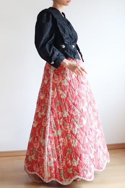 Reversible Antique Quilt Skirt