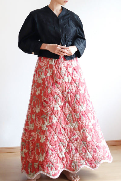 Reversible Antique Quilt Skirt