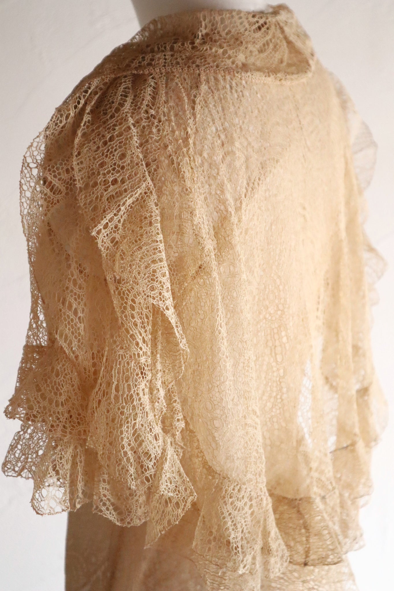 1910s–1920s French Lace Overlay Dress