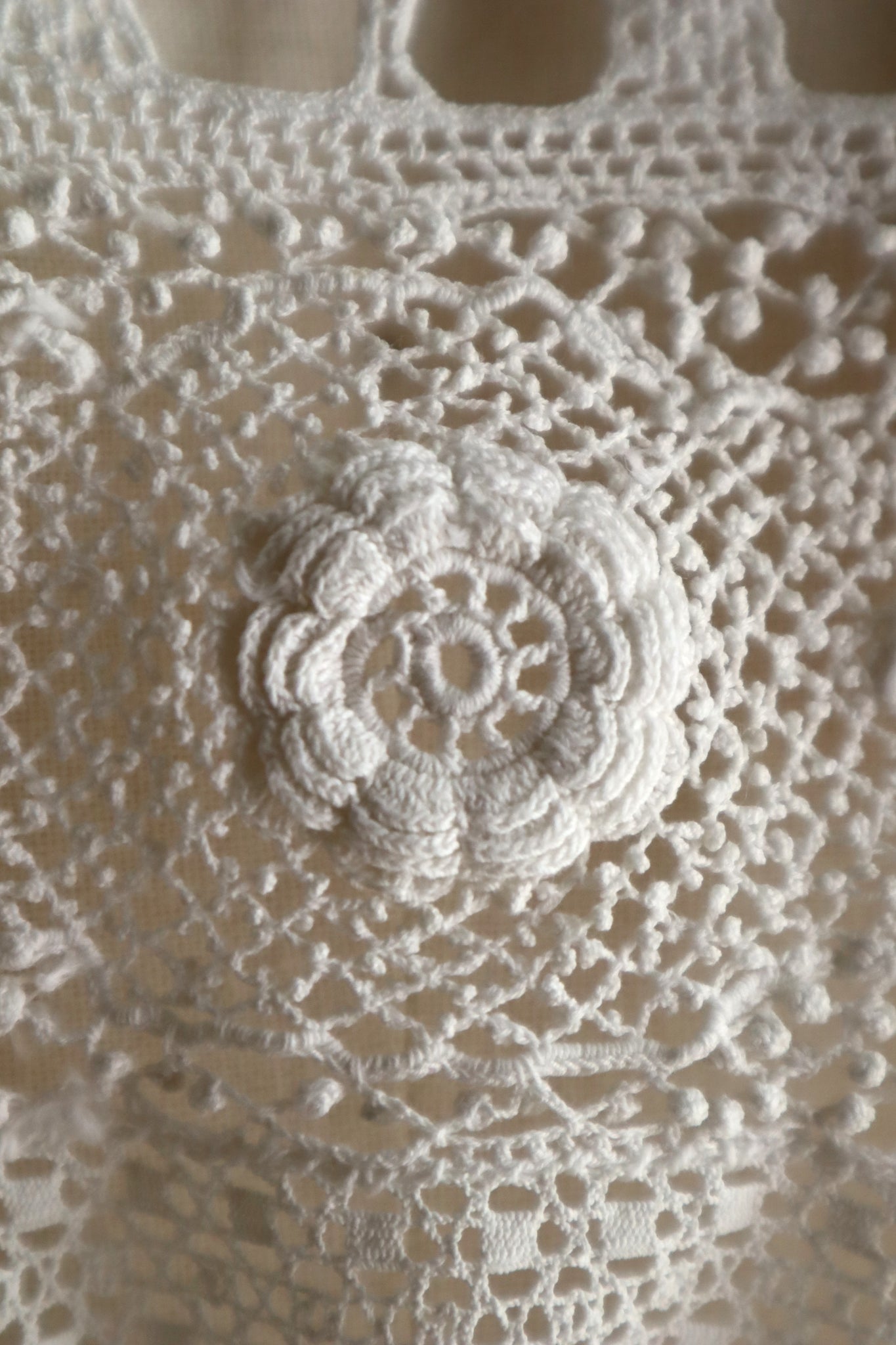 Handcrafted Corset Cover with Antique French Hand-Crocheted Lace