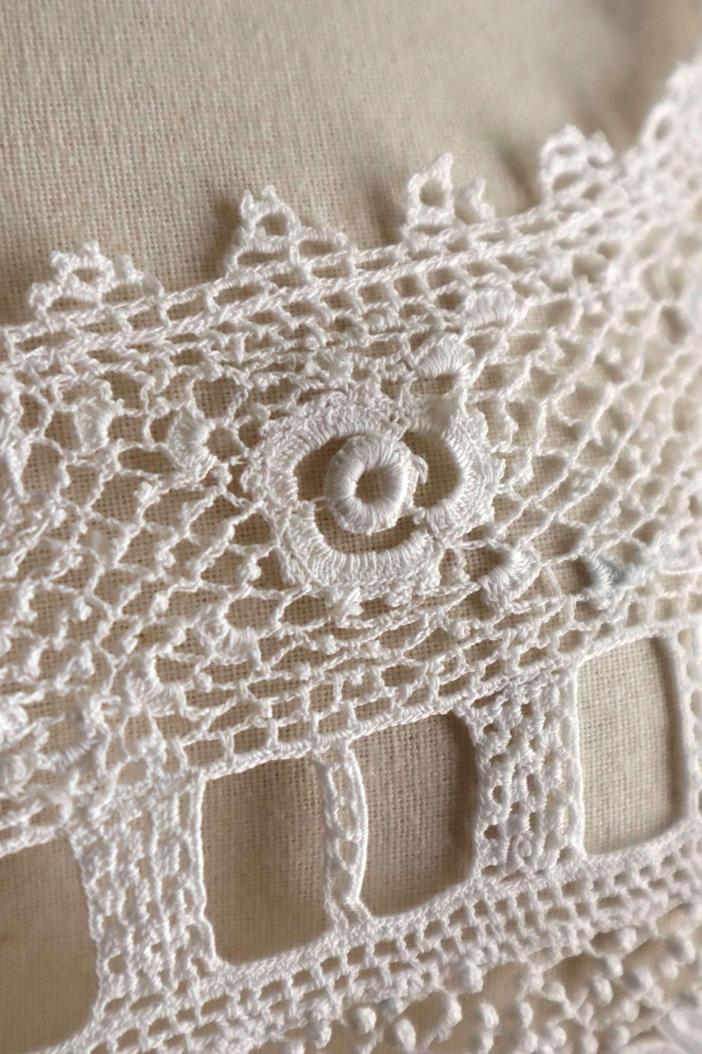 Handcrafted Corset Cover with Antique French Hand-Crocheted Lace