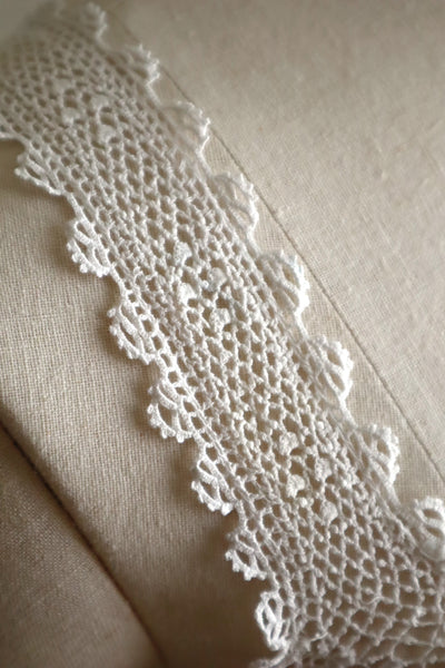 Handcrafted Corset Cover with Antique French Hand-Crocheted Lace