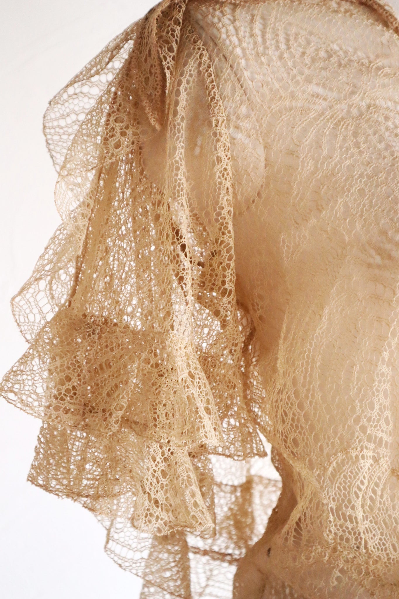 1910s–1920s French Lace Overlay Dress