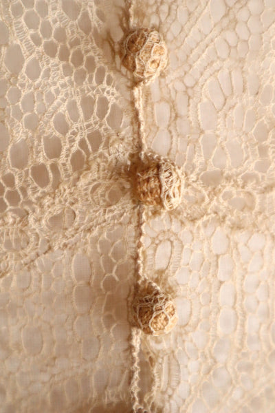 1910s–1920s French Lace Overlay Dress