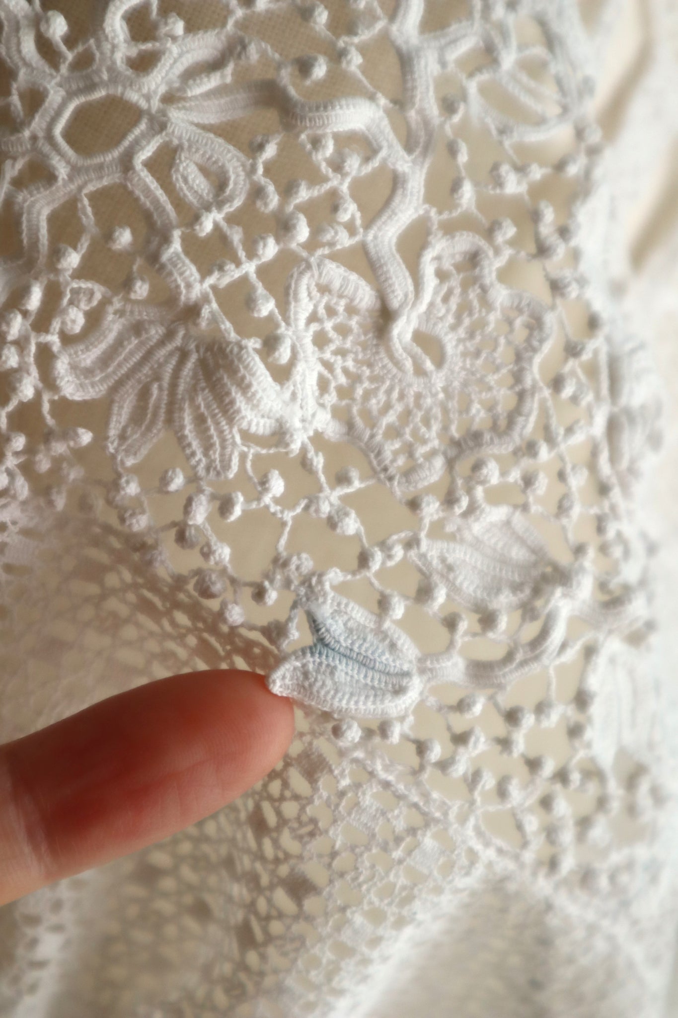 Handcrafted Corset Cover with Antique French Hand-Crocheted Lace