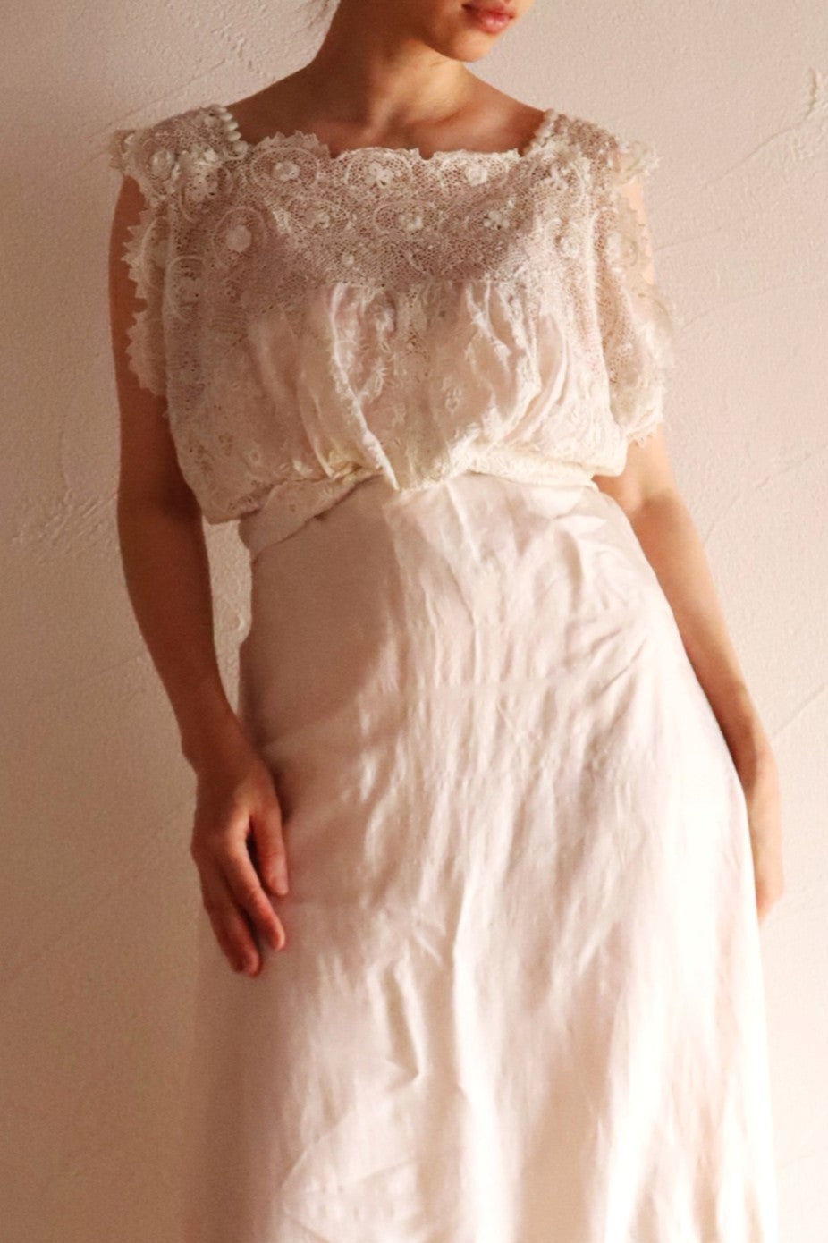 1900s French Antique Baby Dress Reworked Corset Cover