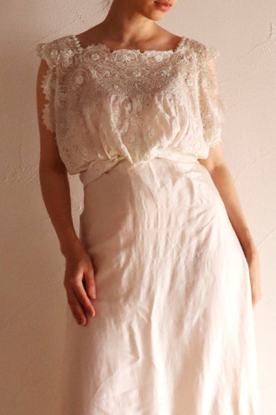 1900s French Antique Baby Dress Reworked Corset Cover