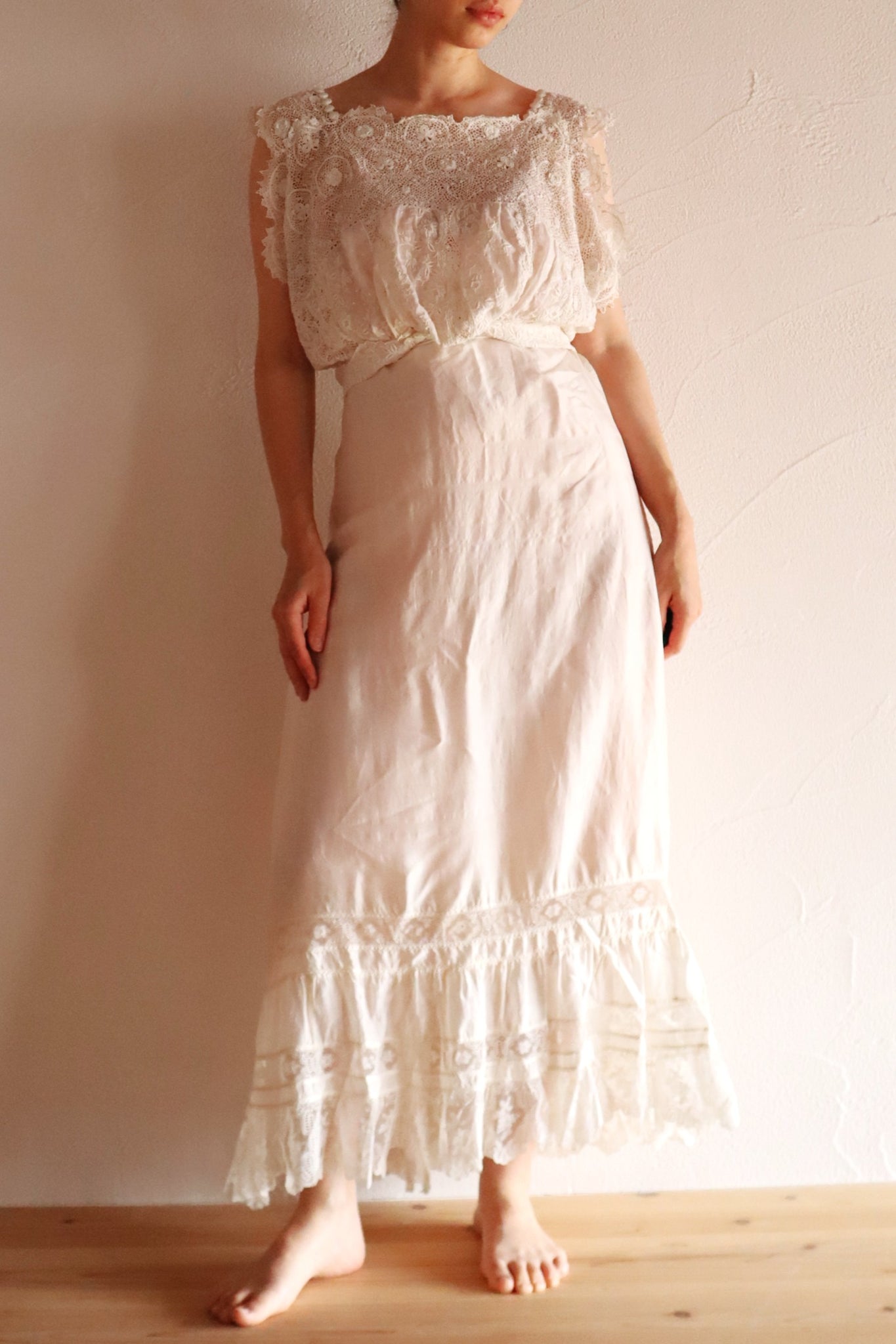 1910s Silk Petticoat Skirt