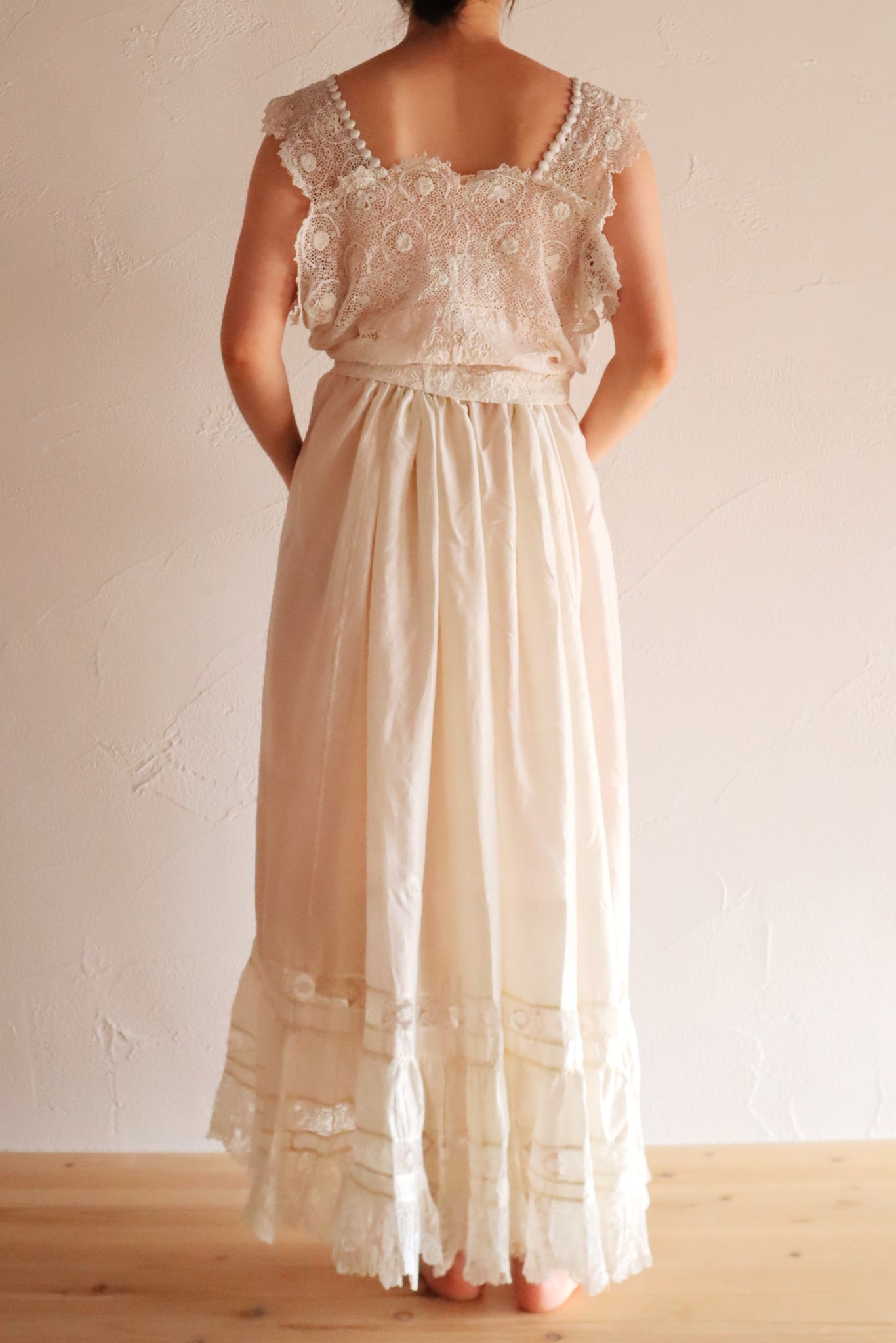1910s Silk Petticoat Skirt