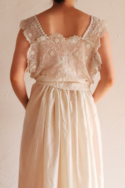1900s French Antique Baby Dress Reworked Corset Cover