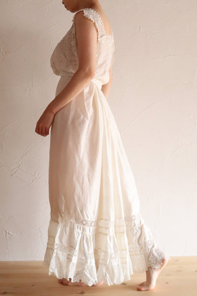 1910s Silk Petticoat Skirt