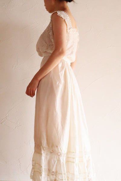 1900s French Antique Baby Dress Reworked Corset Cover