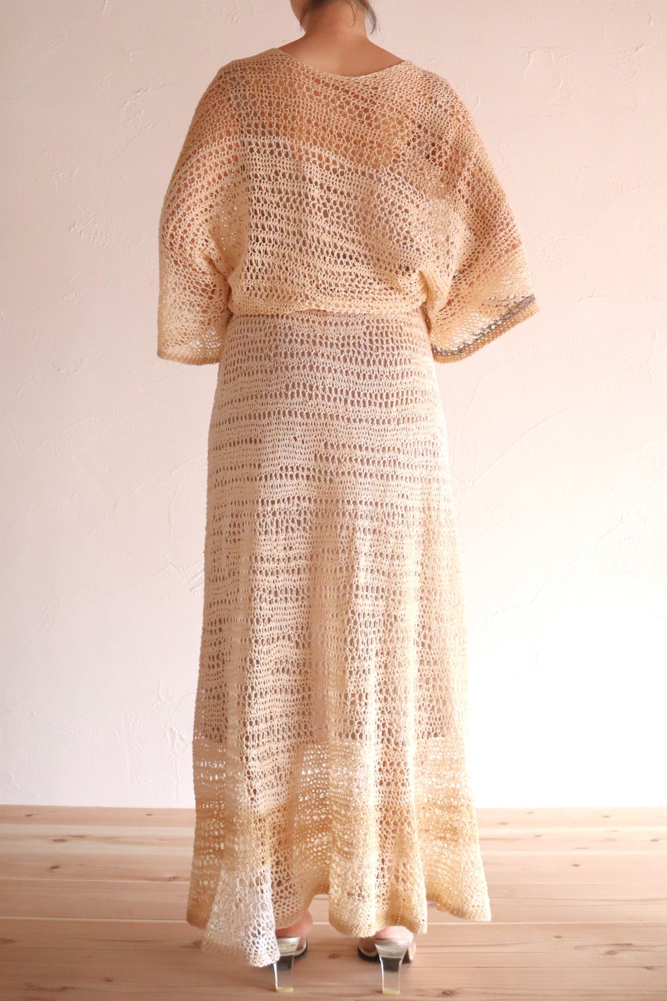 70s Loose Cotton Knit Dress