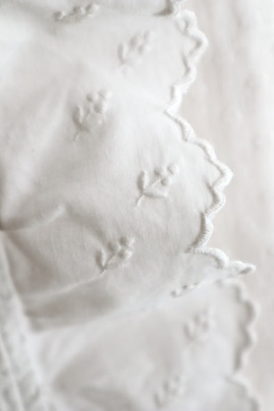 1910s–1920s French Hand-Embroidered Cotton Blouse