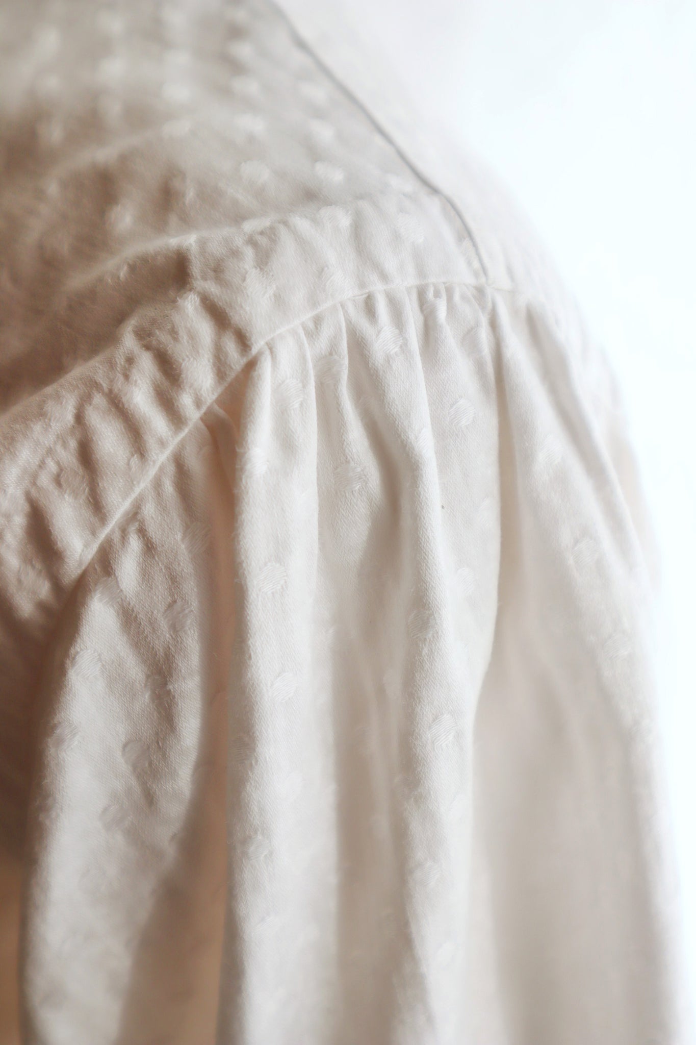 1910s–1920s French Hand-Embroidered Cotton Blouse