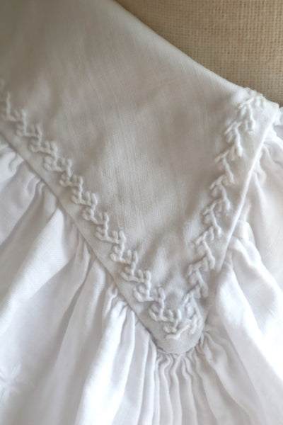 1900s All Hand Sewn Frill Collar Dress