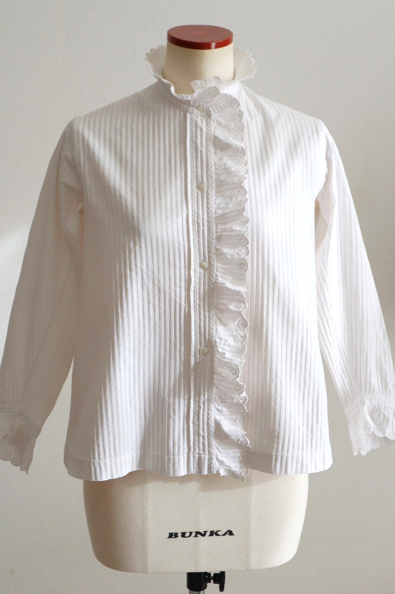 1910s French Hand-Finished Cotton Blouse