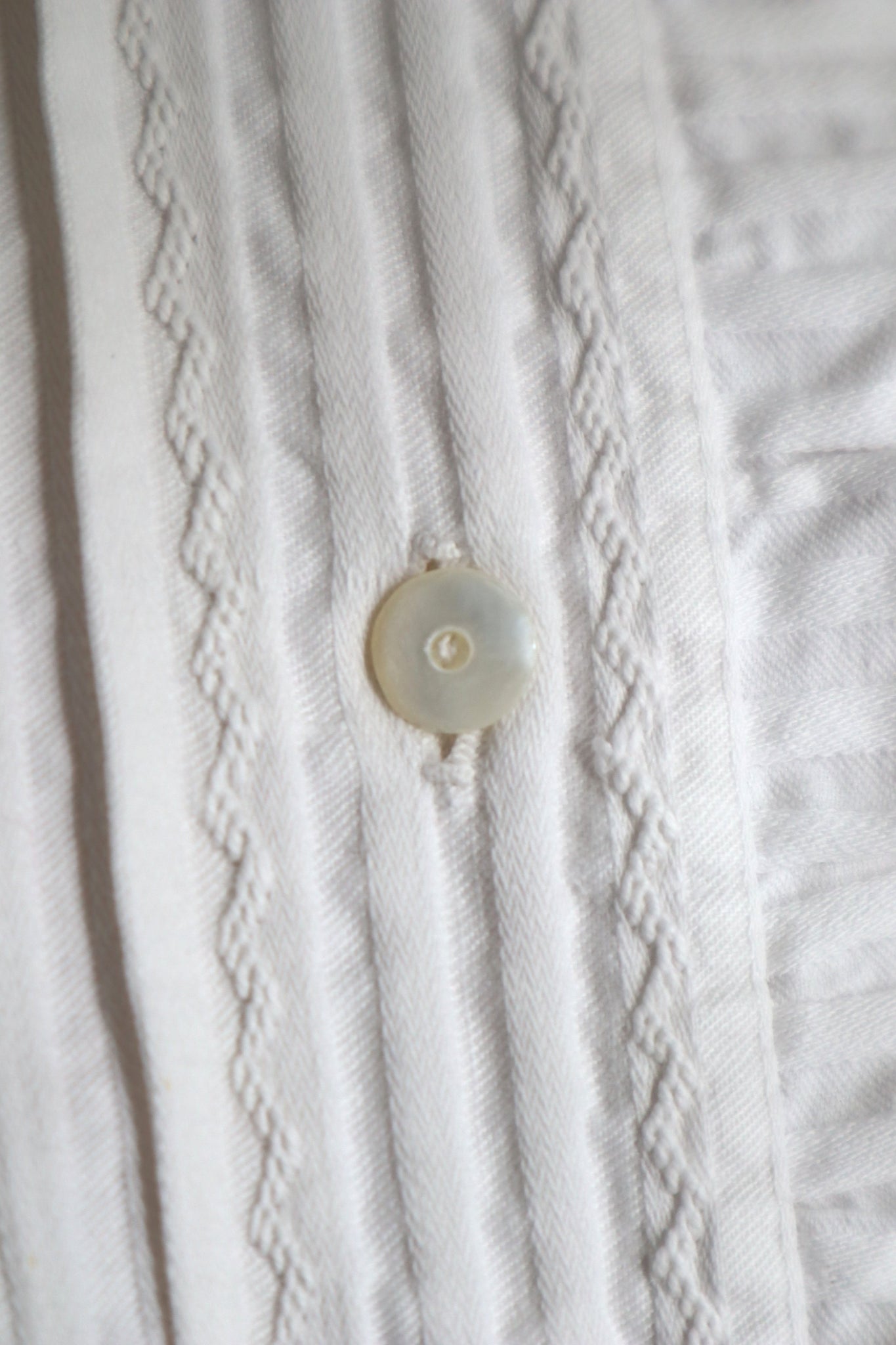 1910s French Hand-Finished Cotton Blouse