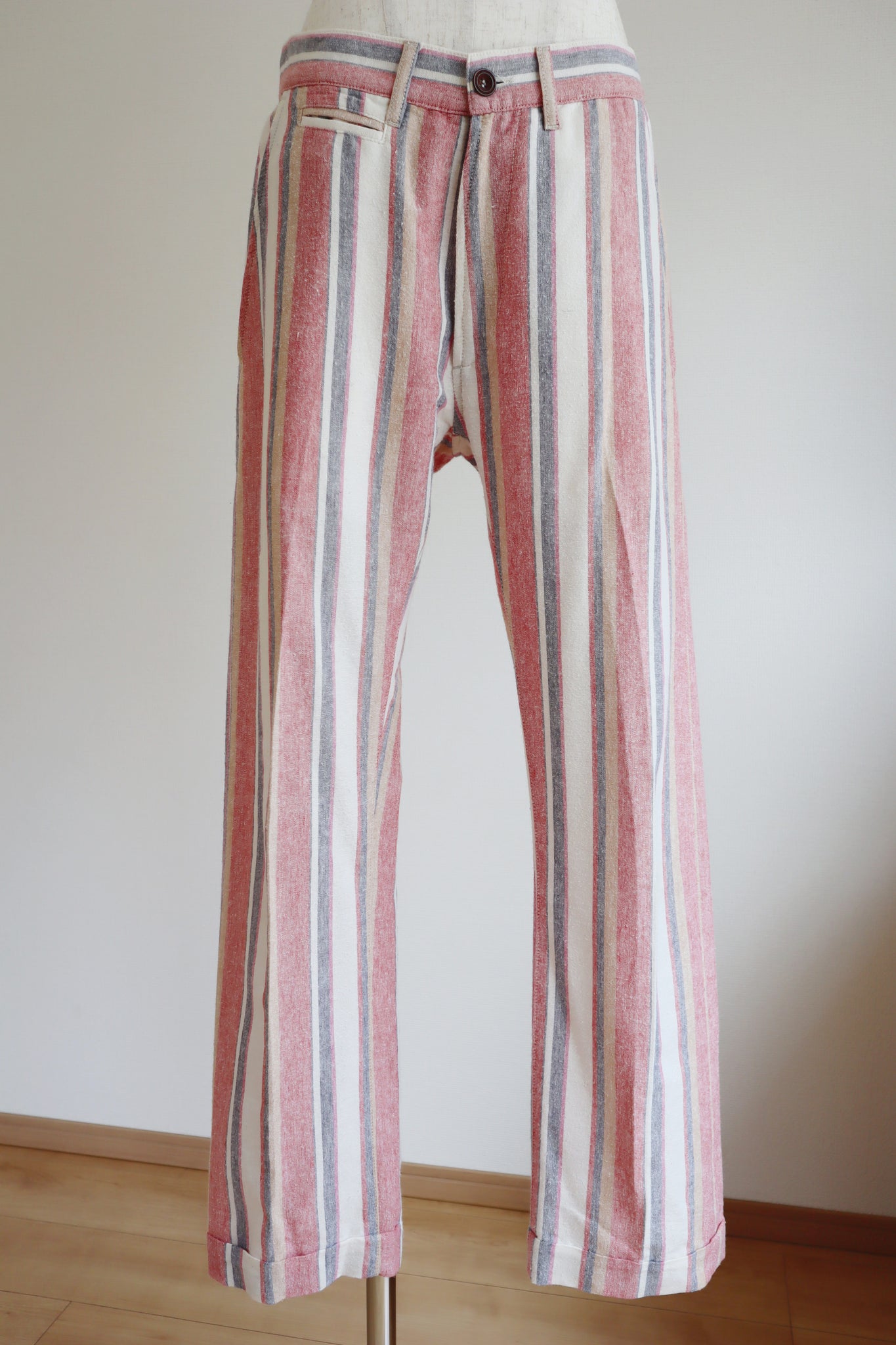 Vintage Stripe Cotton Pants