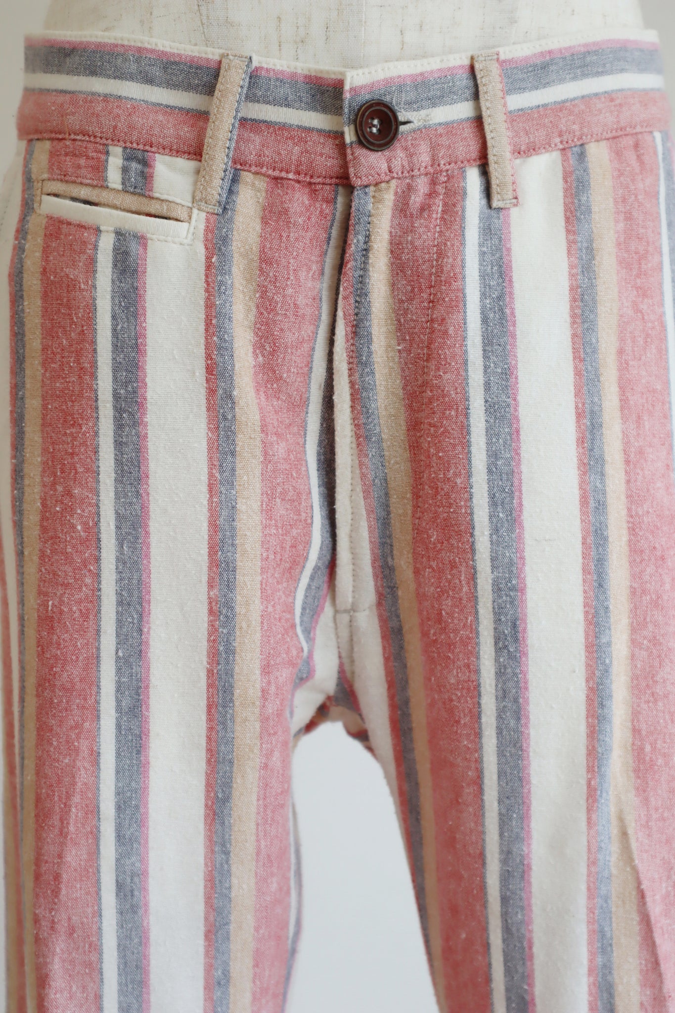 Vintage Stripe Cotton Pants