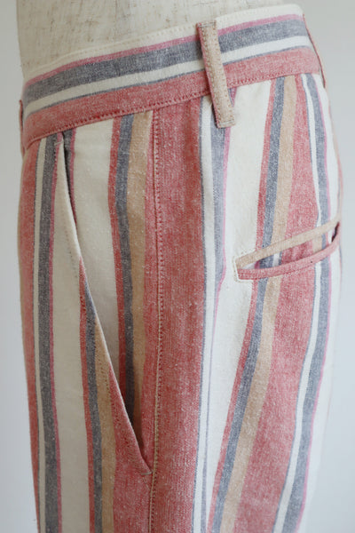 Vintage Stripe Cotton Pants