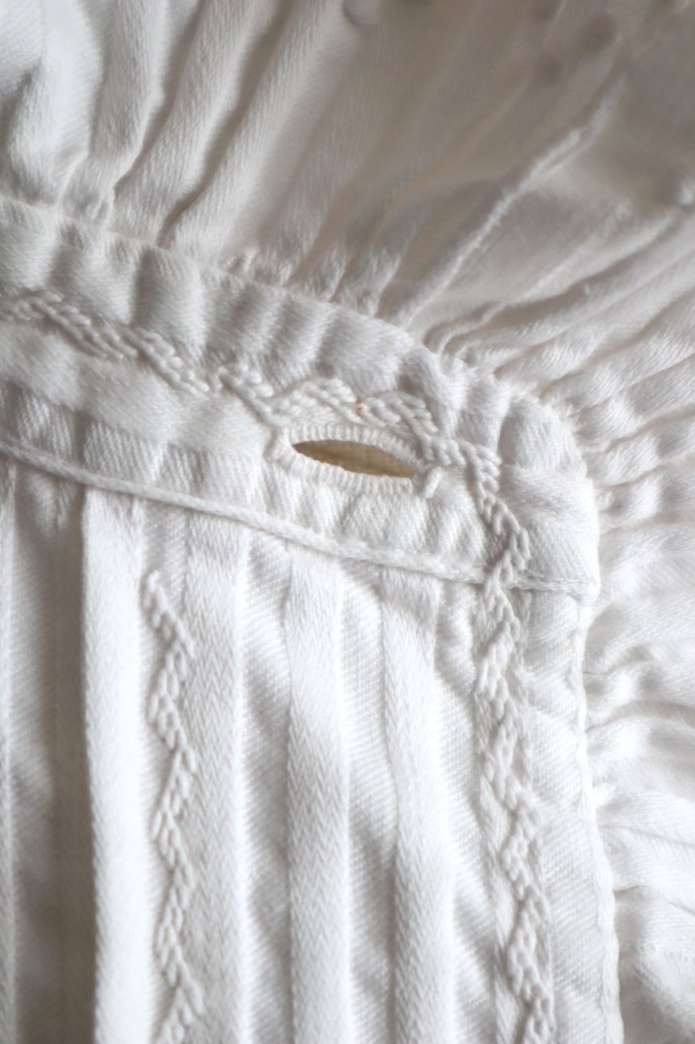 1910s French Hand-Finished Cotton Blouse
