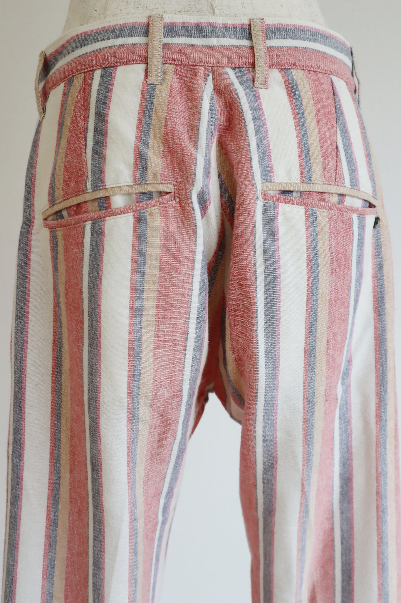 Vintage Stripe Cotton Pants