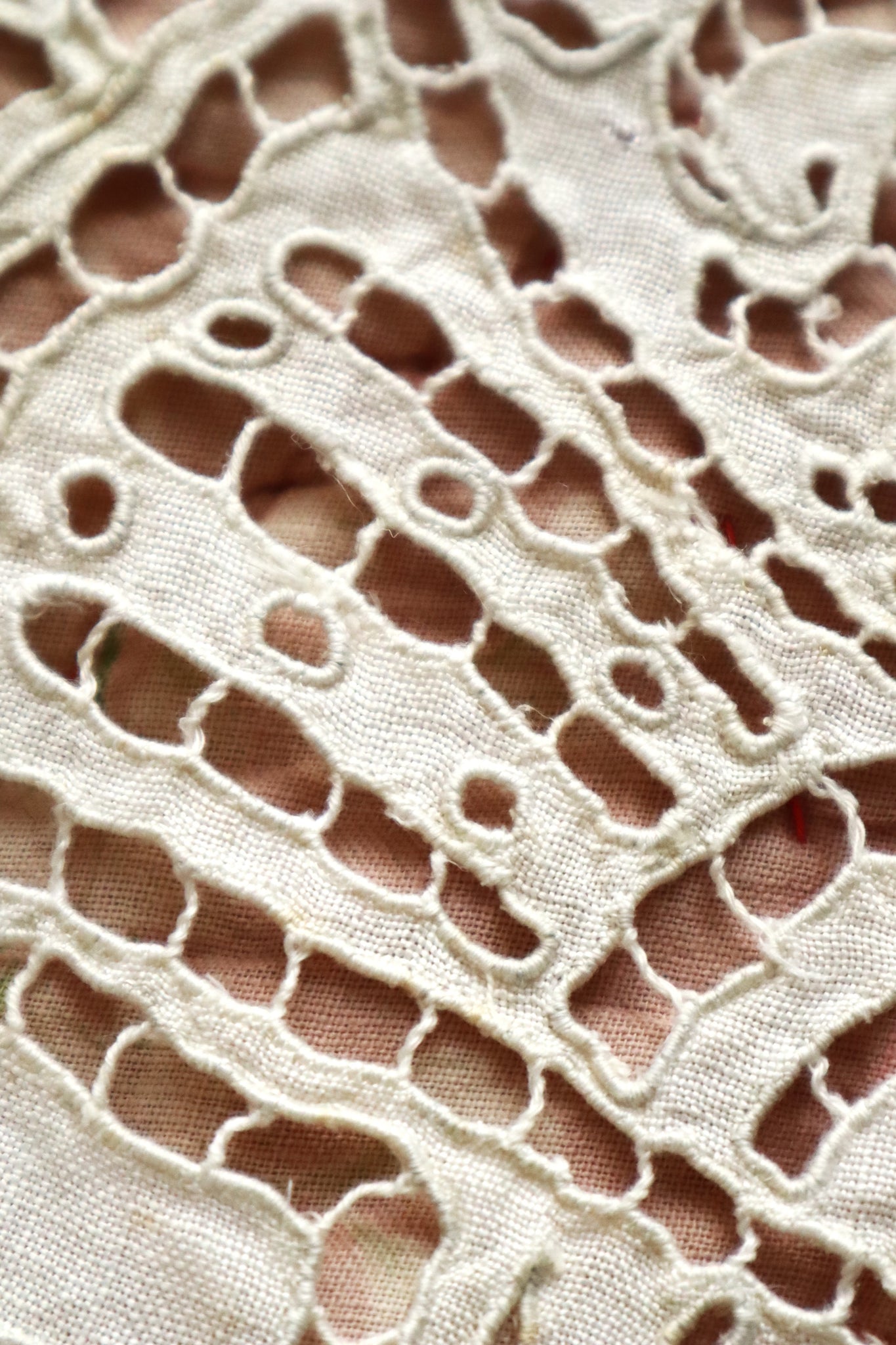 1920s French Richelieu Lace Portrait Panels