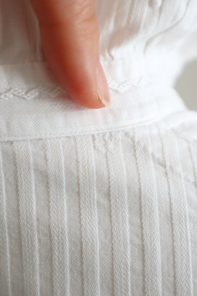 1910s French Hand-Finished Cotton Blouse