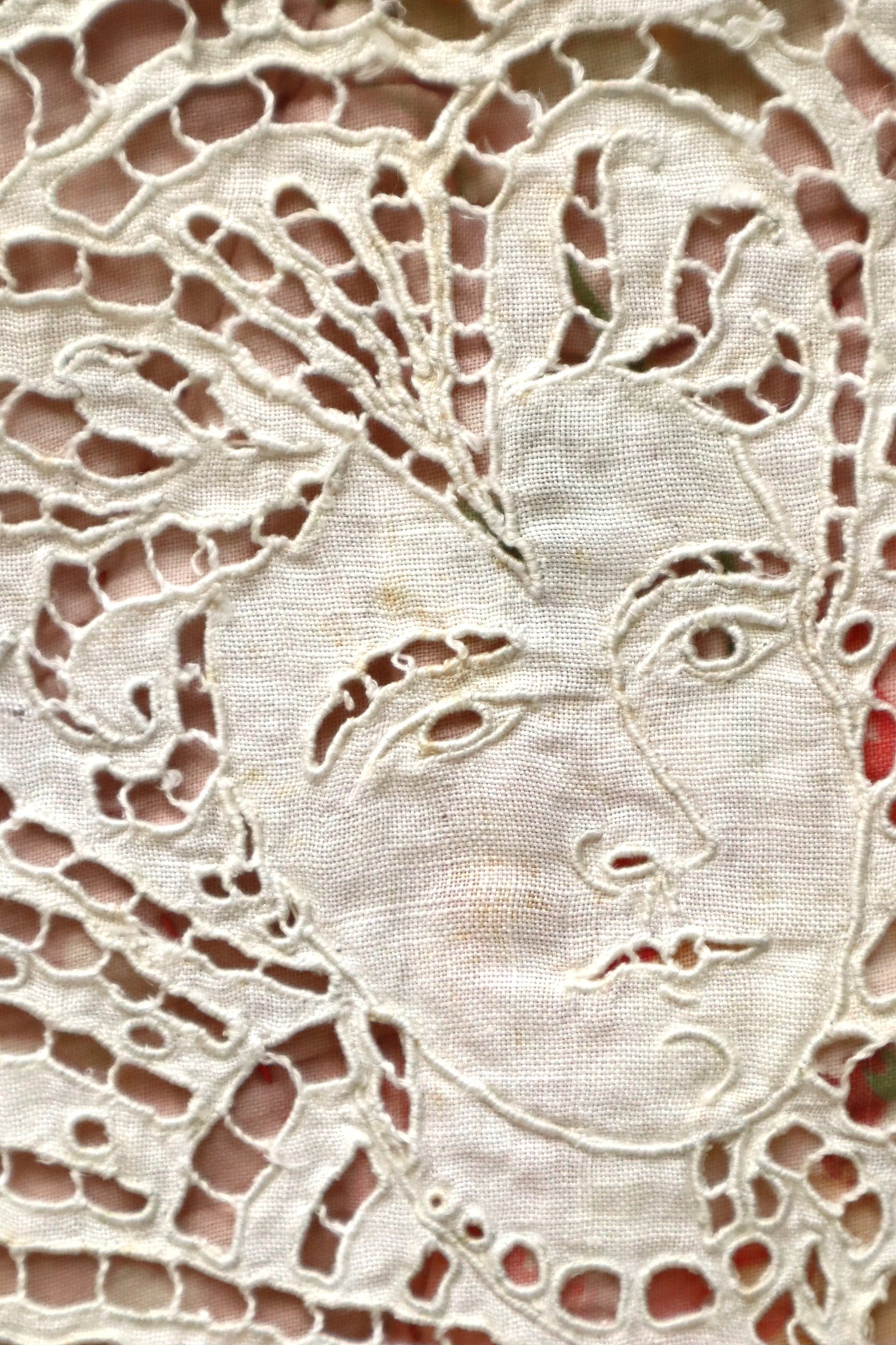 1920s French Richelieu Lace Portrait Panels – makky