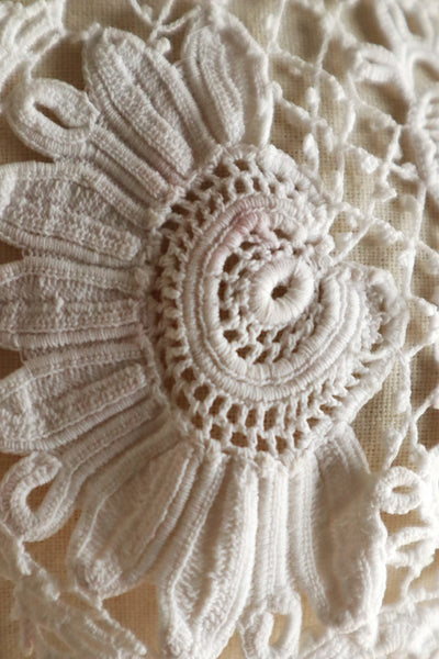 1900s French Hand-Crocheted Lace Bolero