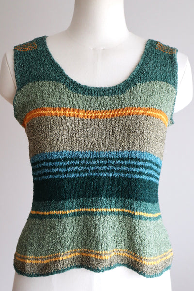 80s Hand Knit Tank Top