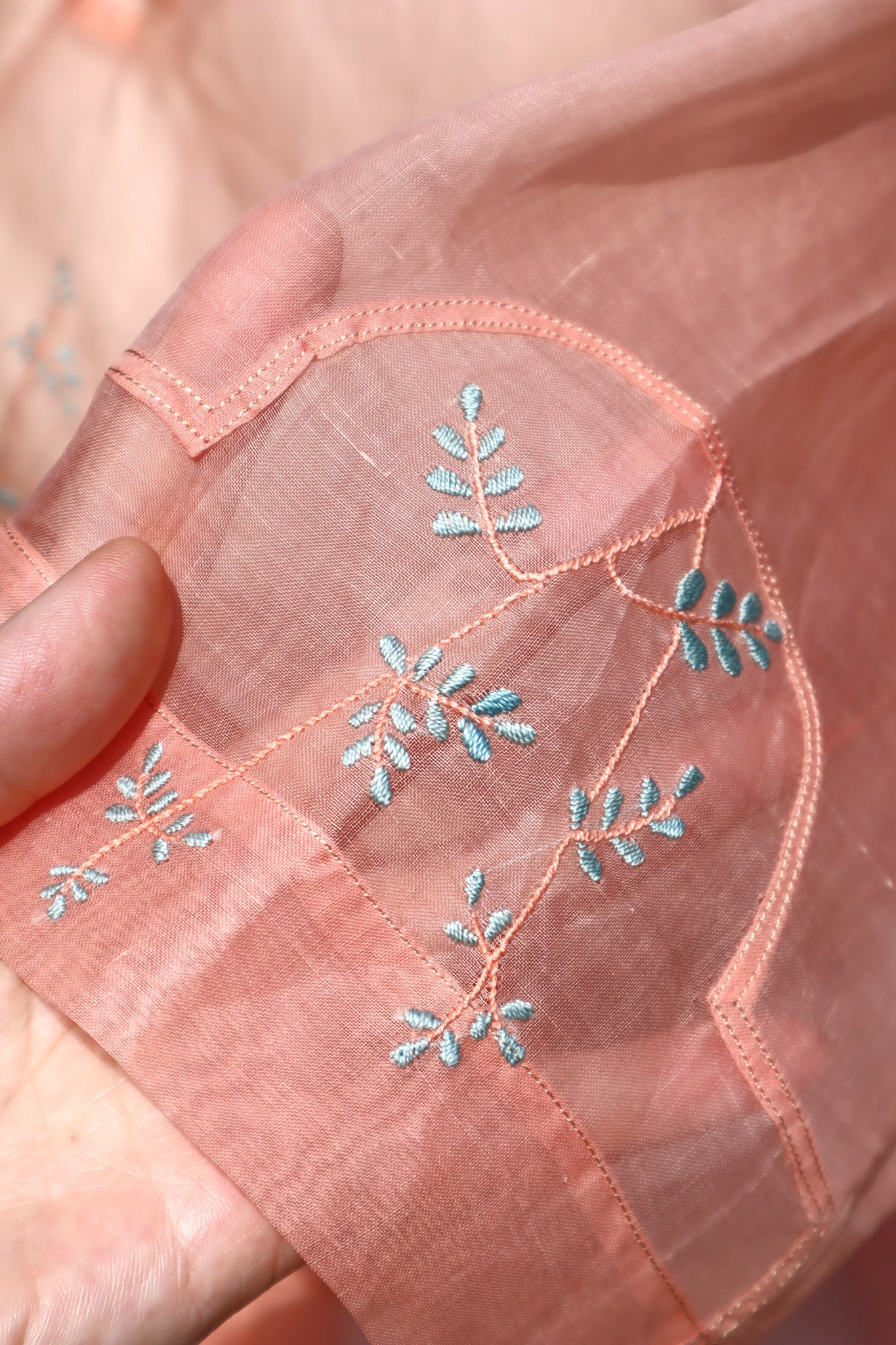 1930s~1940s Organza Blouse & Skirt