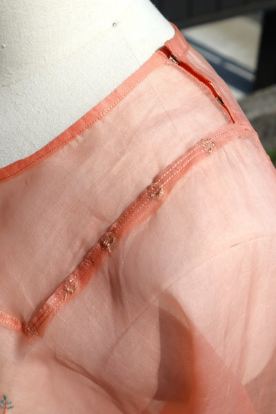 1930s~1940s Organza Blouse & Skirt