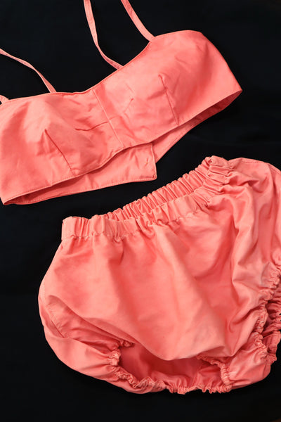 1930s~1940s Organza Blouse & Skirt