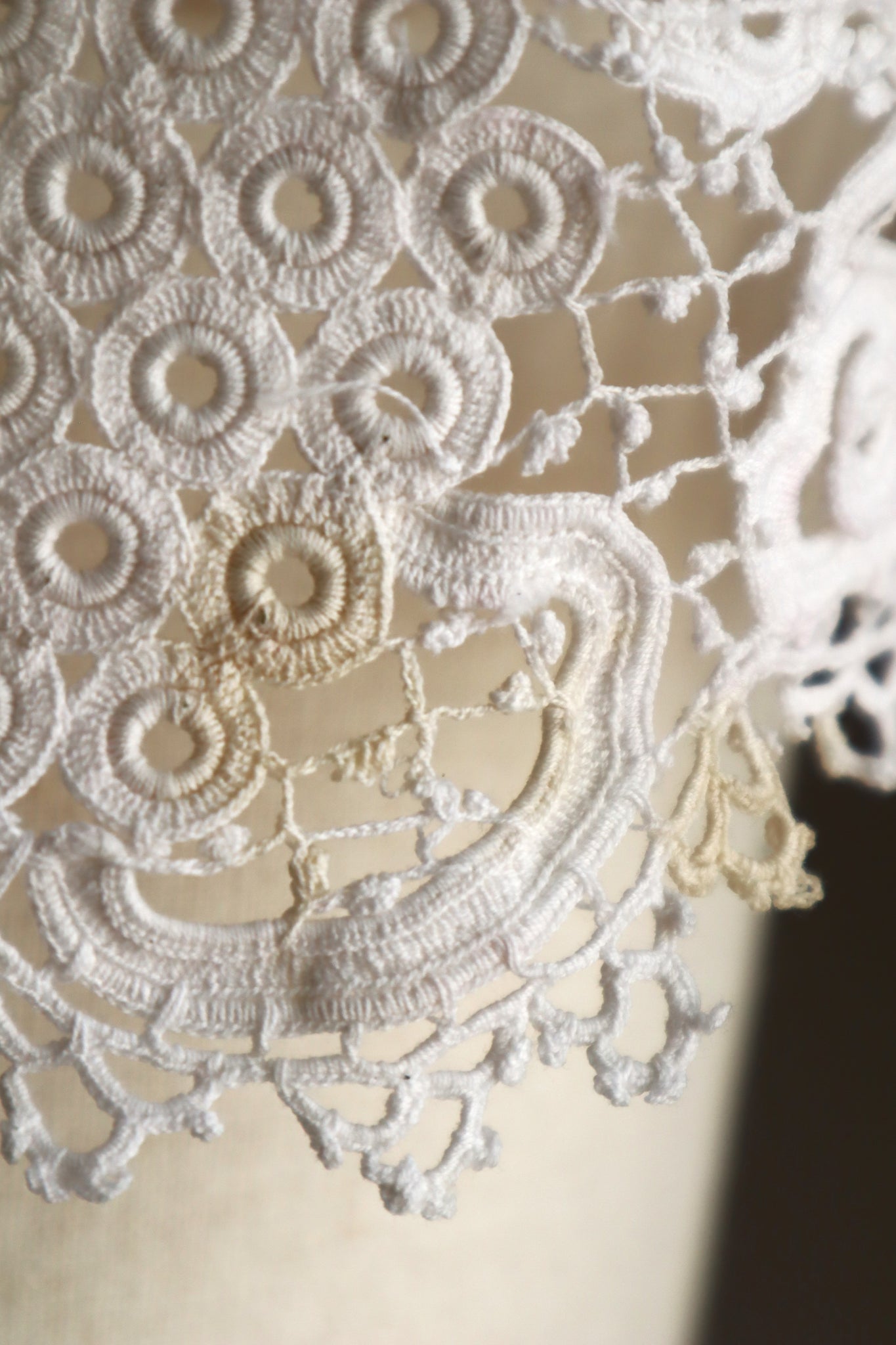 1900s French Hand-Crocheted Lace Bolero