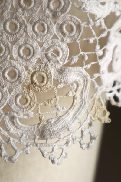1900s French Hand-Crocheted Lace Bolero