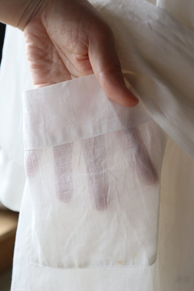 1910s–1920s American Medical Linen Work Dress