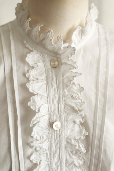 Early 20th Century French Monogram TF Cotton Blouse