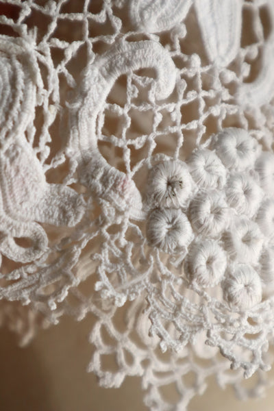 1900s French Hand-Crocheted Lace Bolero
