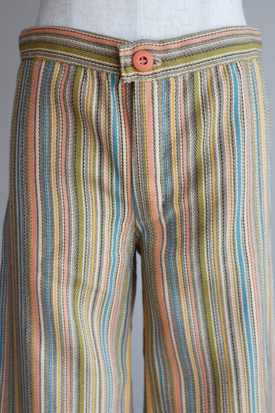 70s Stripe Flare Pants XS