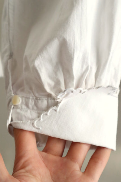 Early 20th Century French Monogram TF Cotton Blouse