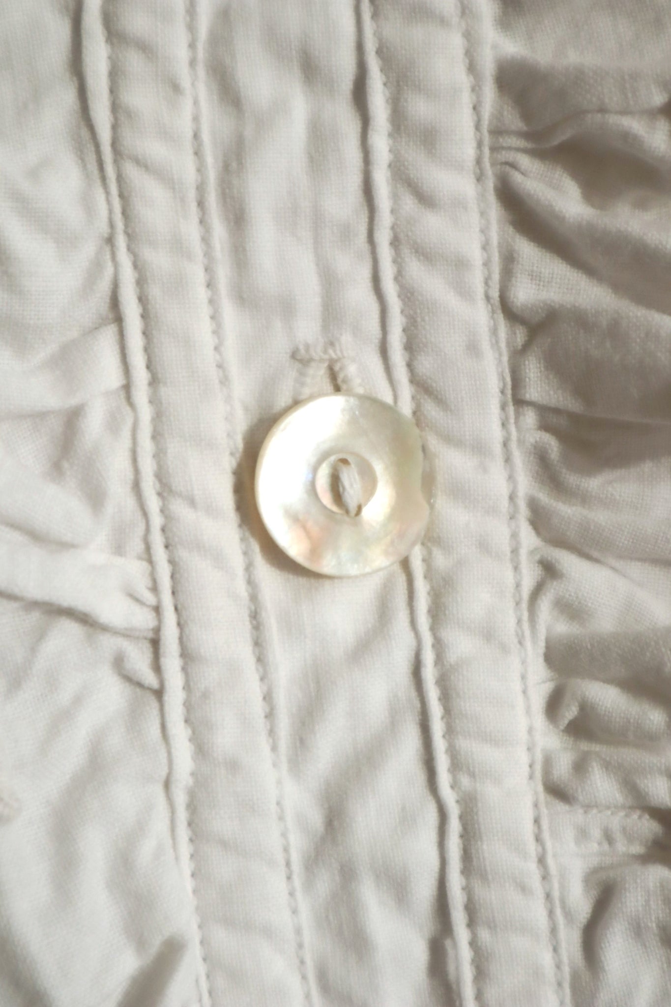 Early 20th Century French Monogram TF Cotton Blouse