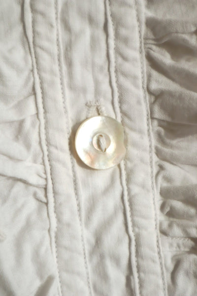 Early 20th Century French Monogram TF Cotton Blouse