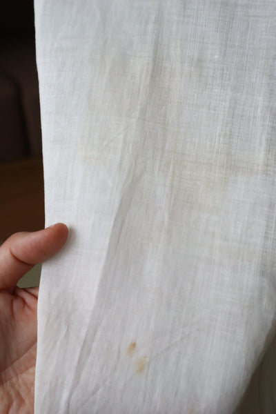 1910s–1920s American Medical Linen Work Dress