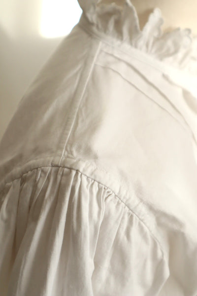 Early 20th Century French Monogram TF Cotton Blouse