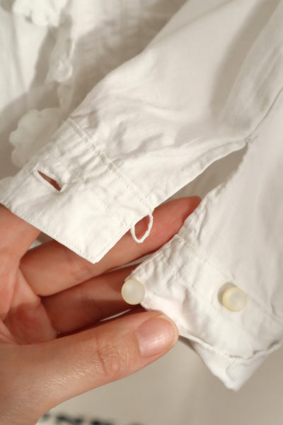 Early 20th Century French Monogram TF Cotton Blouse